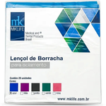 Lençol de Borracha 15X15 Médio c/26 MK Life - Azul
