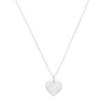 Pingente Coração Vazado Losango P 1.8cm Prata 925 