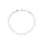 Pulseira Elos Coração Prata 925