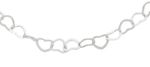 Pulseira Elos Coração Prata 925