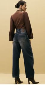 Calça Feminina Miley Com Bordado Do Cós 