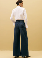  CALCA FEMININA KATE WIDE LEG COM BORDADO