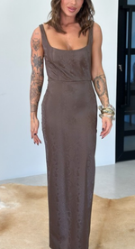 Vestido Cleo Marrom