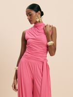 BLUSA FEMININA COM FRANZIDOS 