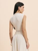 BLUSA FEMININA JUSTA COM FRANZIDO 
