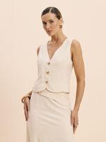COLETE FEMININO COM BOTOES 