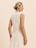 COLETE FEMININO COM BOTOES 