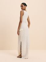 VESTIDO FEMININO HIPER MIDI COM CINTO DE CORDAO 