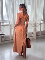 Vestido Iolanda G canela
