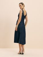 VESTIDO FEMININO SUPERMIDI COM ALCA LARGA