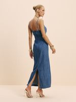 VESTIDO FEMININO ALFAIATARIA COM PREGAS 