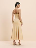 VESTIDO FEMININO SEREIA COM RECORTES 