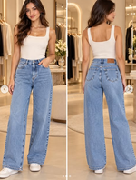 Calça Jeans Wide Leg Teyac