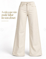 CALÇA SARJA WIDE LEG OFF TEYAC