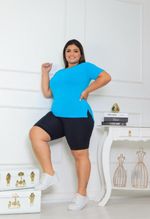 Blusa Manguinha Plus Size Feminina Dry Fit