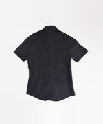 CAMISA LINHO OVERSIZED MANGA CURTA PRETA