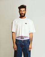 CAMISETA CROPPED PIMA BRANCA