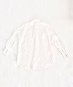 CAMISA LINHO OVERSIZED MANGA LONGA BRANCA