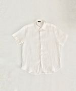 CAMISA LINHO OVERSIZED MANGA CURTA BRANCA