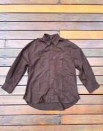 CAMISA CARGO MANGA LONGA TRICOLINE MARROM