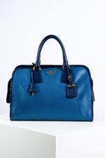 Bolsa Prada Saffiano Tote azul