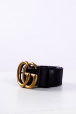 Cinto Gucci GG Interlocking preto