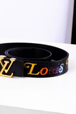 Cinto Louis Vuitton preto colors