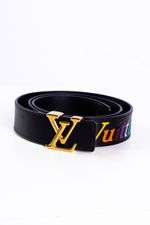 Cinto Louis Vuitton preto colors