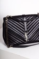 Bolsa Saint Laurent College preta