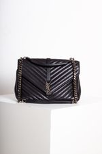 Bolsa Saint Laurent College preta