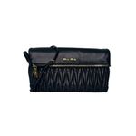 Bolsa Miu Miu Lambskin Crossbody Preta Matelasse