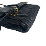 Bolsa Miu Miu Lambskin Crossbody Preta Matelasse
