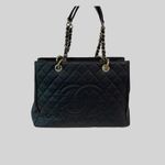 Bolsa Chanel Grand Shopping Tote Caviar Preta 