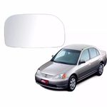 LENTE SUB RETRO LENTE RETROVISO C/BASE METAGAL ESQ CIVIC 2002/. . .