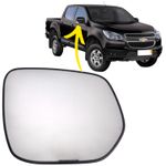 LENTE SUB RETROVISOR ELETRICO METAGAL DIR S10 2013 a 2025