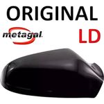 CAPA RETROVISOR P/PISCA PRETA LISA METAGAL DIR VECTRA 2009