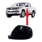 CAPA RETROVISOR PRETA LISA METAGAL ESQ AMAROK 2010