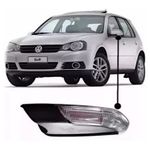 PISCA RETROVISOR PISCA INF C/PISCA C/LED ORIGINAL ESQ GOLF POLO 2007 2008 2009 2010 2011