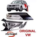 PISCA RETROVISOR PISCA INF C/PISCA C/LED ORIGINAL ESQ GOLF POLO 2007 2008 2009 2010 2011