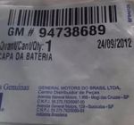 TAMPA ACABAMENTO REVESTIMENTO COBERTURA MOLDURA ARREMATE PROTETOR BATERIA MOD AGILE ORIGINAL MONTANA AGILE 2011/. . .