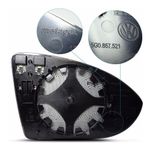 LENTE SUB RETRO LENTE RETROVISO COM BASE TERMICO ORIGINAL ESQ GOLF 2014/. . .