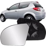 LENTE COM BASE SUBCONJUNTO DO RETROVISOR METAGAL ESQUERDO FIESTA KA 2002 2003 2004 2005 2006 2007 2008 2009 2010 2011 20