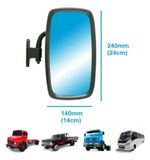 RETROVISOR INTERNO 250mmX140mm ADAPTAÇÃO PRETO COFRAN 1470.0 UNIVERSAL CAMINHÃO  ONIBUS