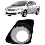 MOLDURA FAROL AUX GRADE P/CHOQUE PARACHOQUE TOYOTA COROLLA 12/13 GRAD P/CHO DIAN C/F PTO ARO CINZA LE