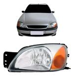 FAROL FORD FIESTA 00/02 COURIER 00/13 (PISCA AMBAR) FAROL LE