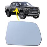 LENTE COM BASE SUBCONJUNTO RETROVISOR SEM SENSOR DIR METAGAL FORD RANGER 2024