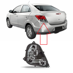 CIRCUITO LANTERNA TRASEIRA ORIGINAL GM 52037867 ESQUERDO PRISMA 2013 2014 2015 2016
