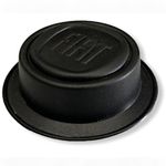 Jogo 4 Calota Copinho FIAT Miolo Roda Ferro FIAT Fiorino Doblo Strada Uno - Preto