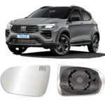 LENTE SUB RETRO LENTE RETROVISO C/FIAT GRAVADO METAGAL ESQ PULSE