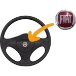 EMBLEMA VOLANTE VERMELHO FIAT ORIGINAL FIAT PALIO